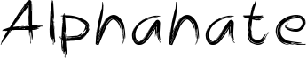 Alphahate Font