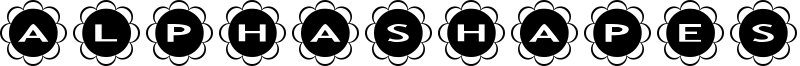 AlphaShapes flowers Font