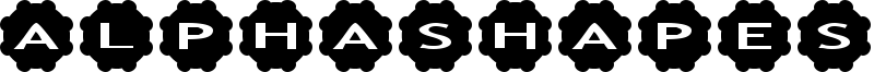 AlphaShapes gears 2 Font