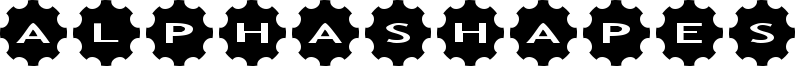 AlphaShapes Gears 3 Font