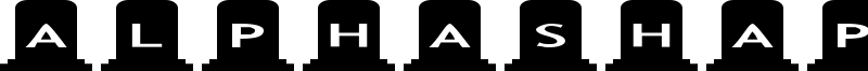 AlphaShapes gravestones Font