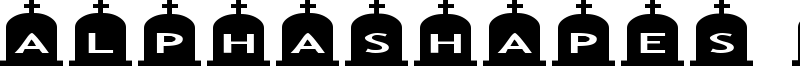 AlphaShapes gravestones 3 Font