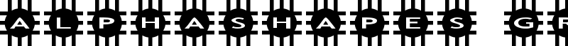 AlphaShapes grids Font