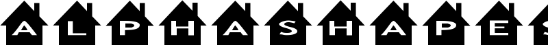 AlphaShapes houses Font