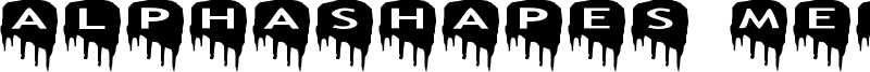 AlphaShapes meltdowns Font