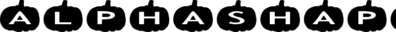 AlphaShapes pumpkins Font