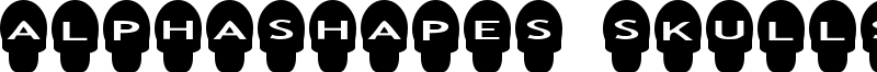 AlphaShapes skulls Font