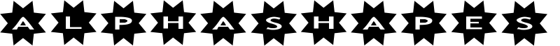 AlphaShapes stars 3 Font