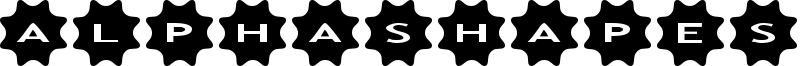AlphaShapes stars 4 Font