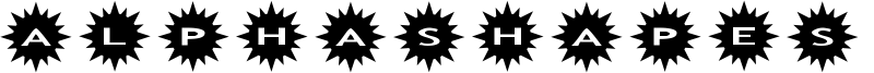 AlphaShapes Sunshine Font