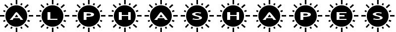 AlphaShapes Sunshine 2 Font