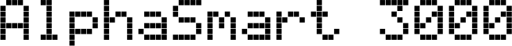 AlphaSmart 3000 Font
