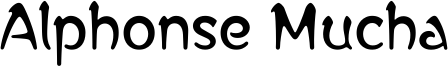 Alphonse Mucha Font