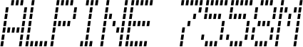 Alpine 7558M Font