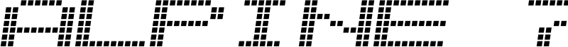 Alpine 7558S Font