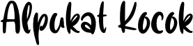 Alpukat Kocok Font