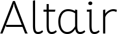 Altair-Thin Trial.ttf