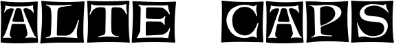 Alte Caps Font