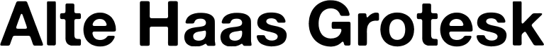 Alte Haas Grotesk Font