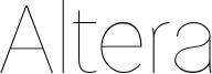 Altera Font