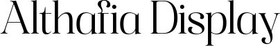 Althafia Display Font