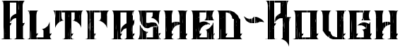 Altrashed-Rough Font