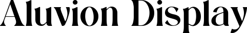 Aluvion Display Font