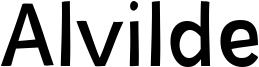 Alvilde Font