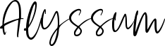 Alyssum Font