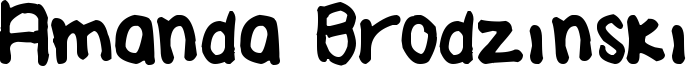 Amanda Brodzinski Font
