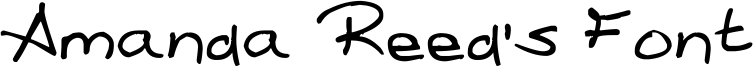 Amanda Reed's Font Font