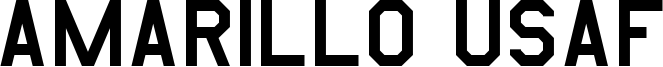 Amarillo USAF Font