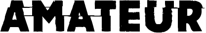 Amateur Font