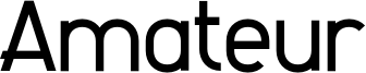 Amateur Font