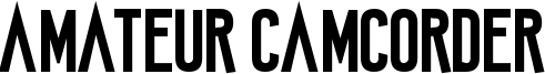 Amateur Camcorder Font