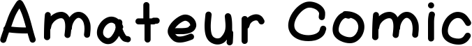Amateur Comic Font