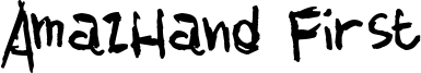 AmazHand First Font