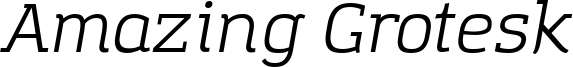 Amazing Grotesk Book Italic.otf
