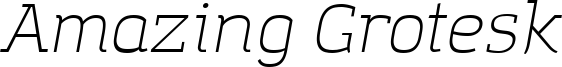 Amazing Grotesk Light Italic.otf