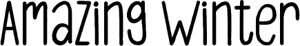 Amazing Winter Font