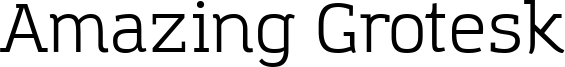 Amazing Grotesk Font