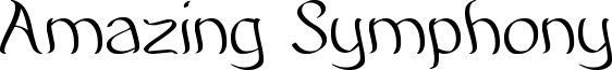 Amazing Symphony Font