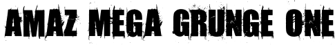 Amaz Mega Grunge One Font