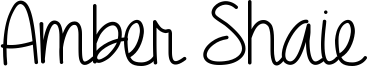 Amber Shaie Font