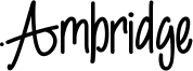 Ambridge Font