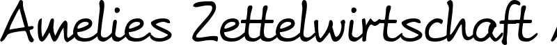 Amelies Zettelwirtschaft AH Font