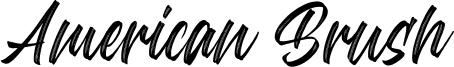 American Brush Font