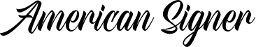 American Signer Font