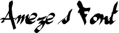 Ameze's Font Font