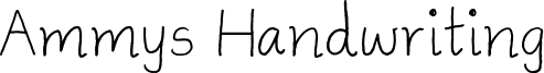 Ammys Handwriting Font